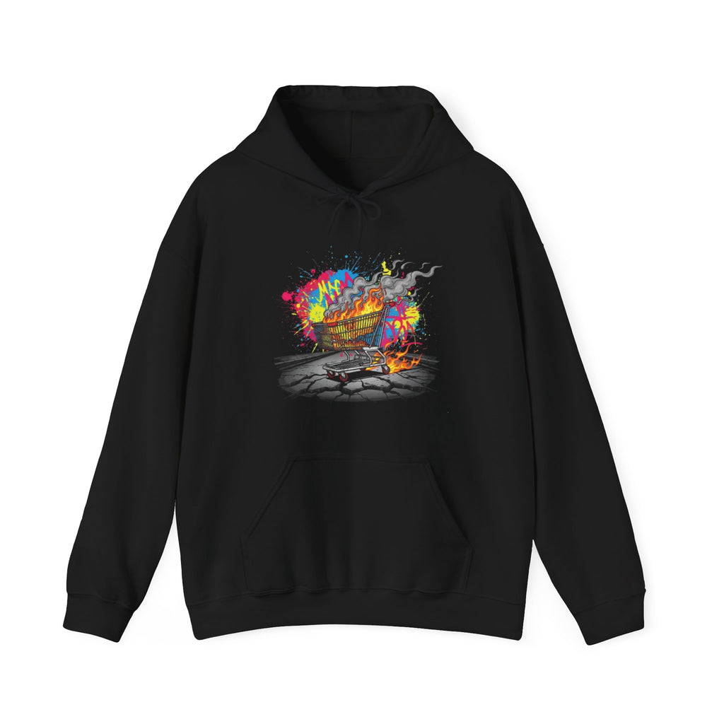 Hoodie — Colorful Campfire Skull Graphic Pullover