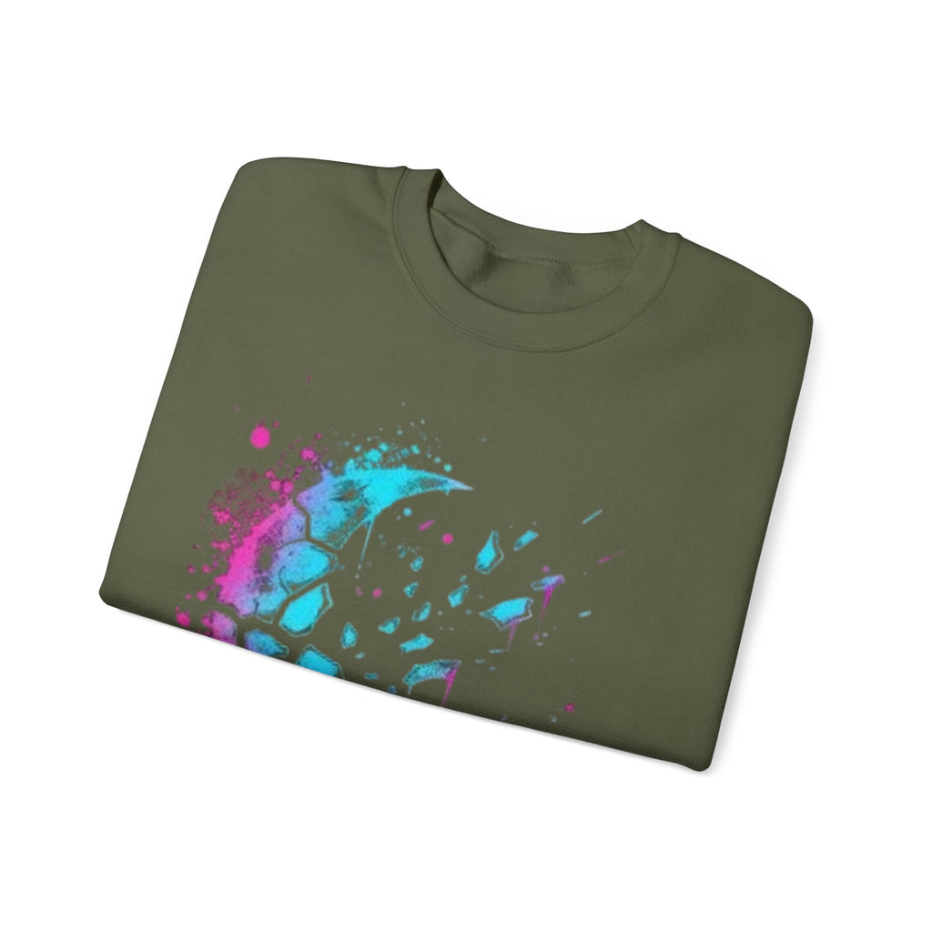 Galaxy Moon Splash Crewneck Sweatshirt