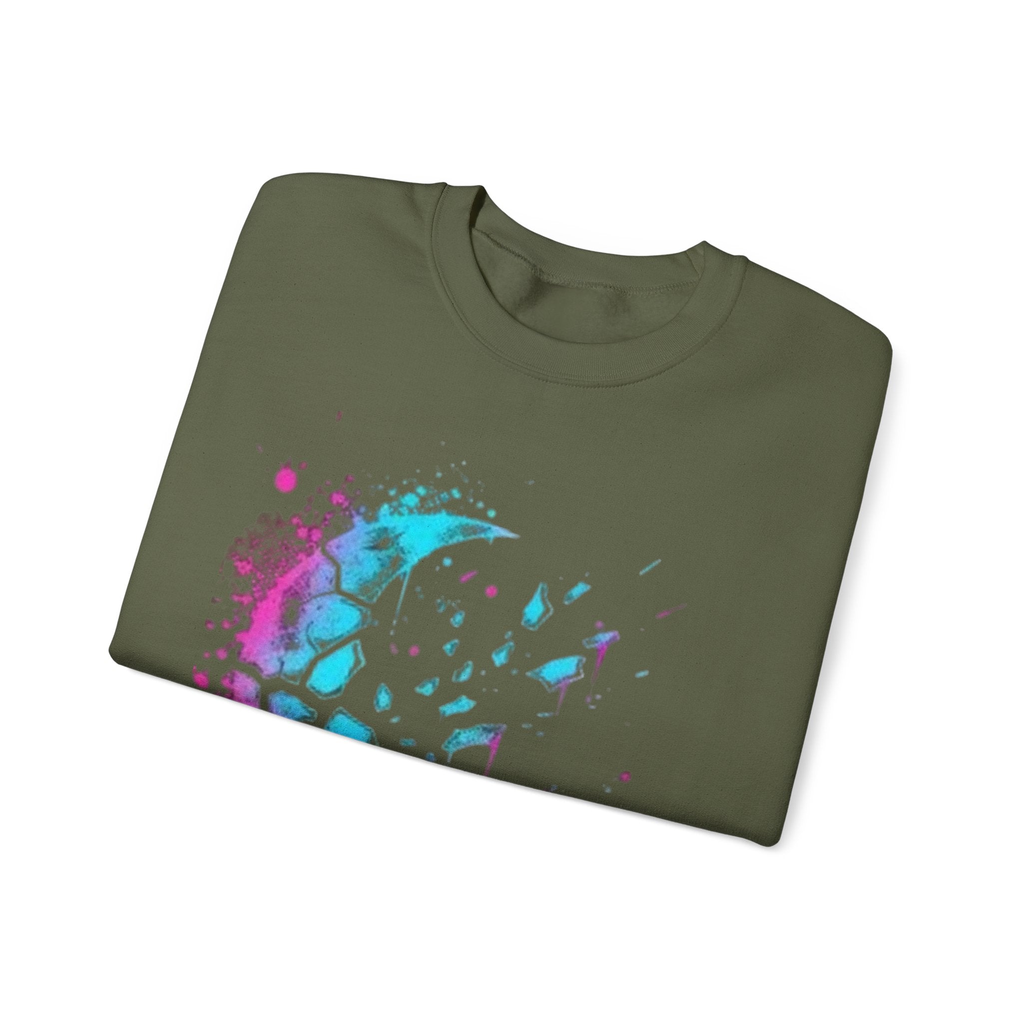 Galaxy Moon Splash Crewneck Sweatshirt