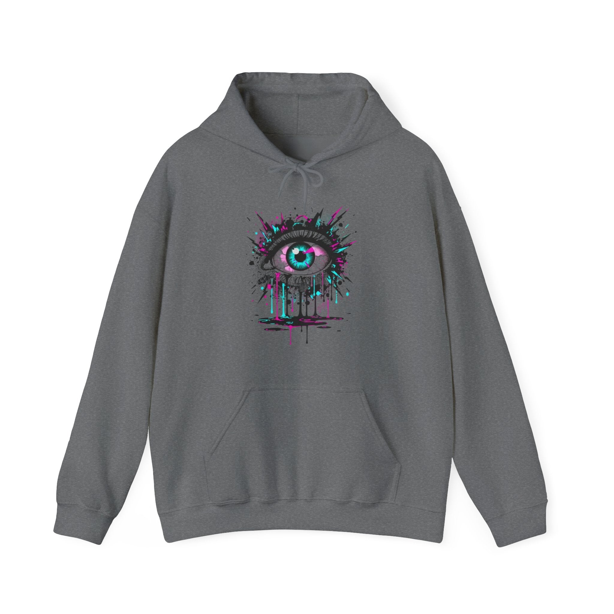 Hoodie — Artistic Dripping Eye Graphic Pullover