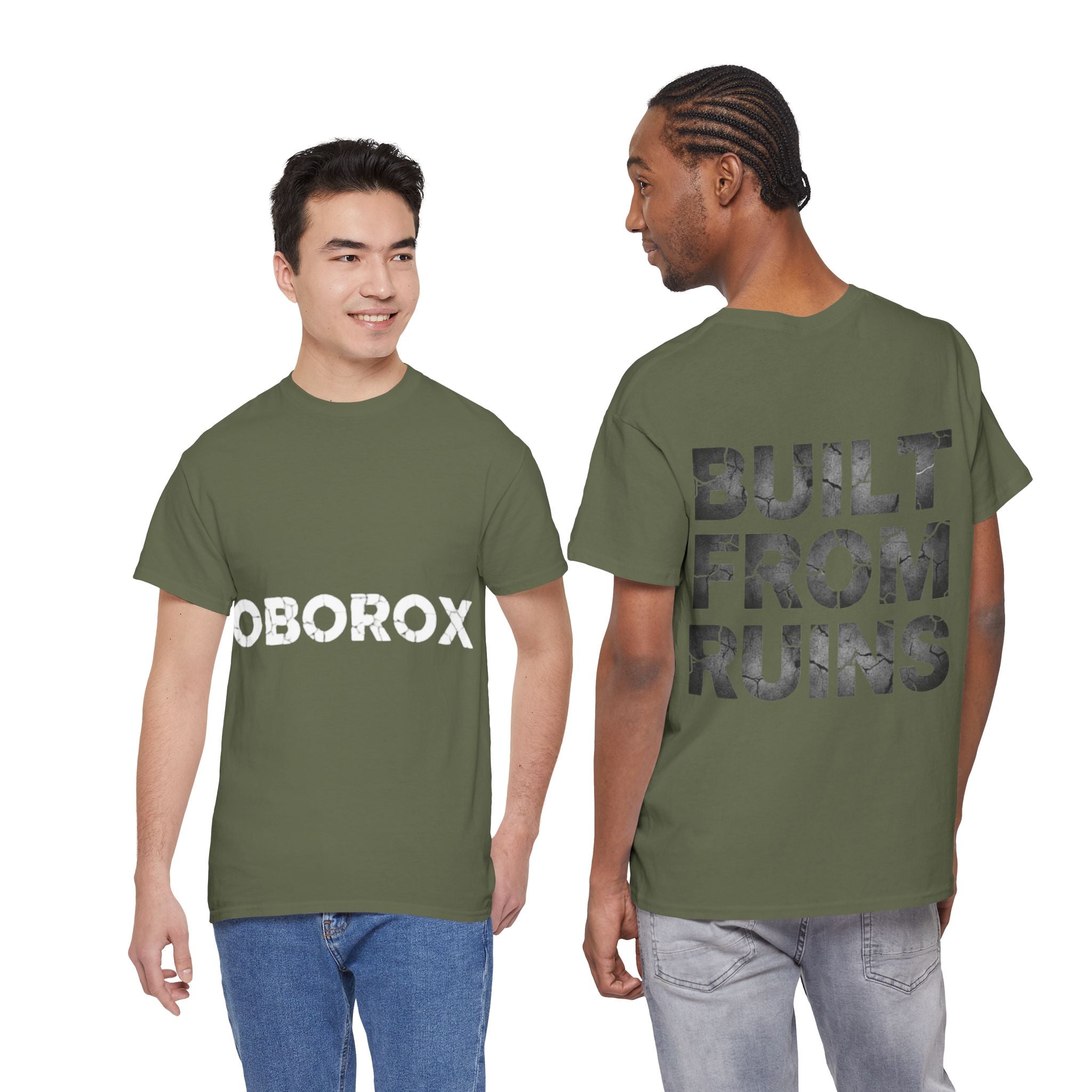 Built From Ruins Black Tee — OBOROX Logo Graphic Shirt