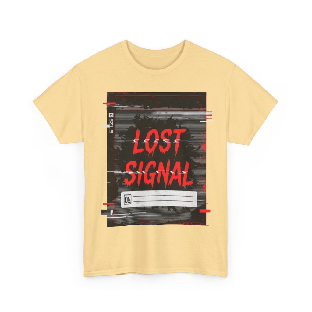 Lost Signal T-Shirt — Glitch Cyberpunk Graphic Tee