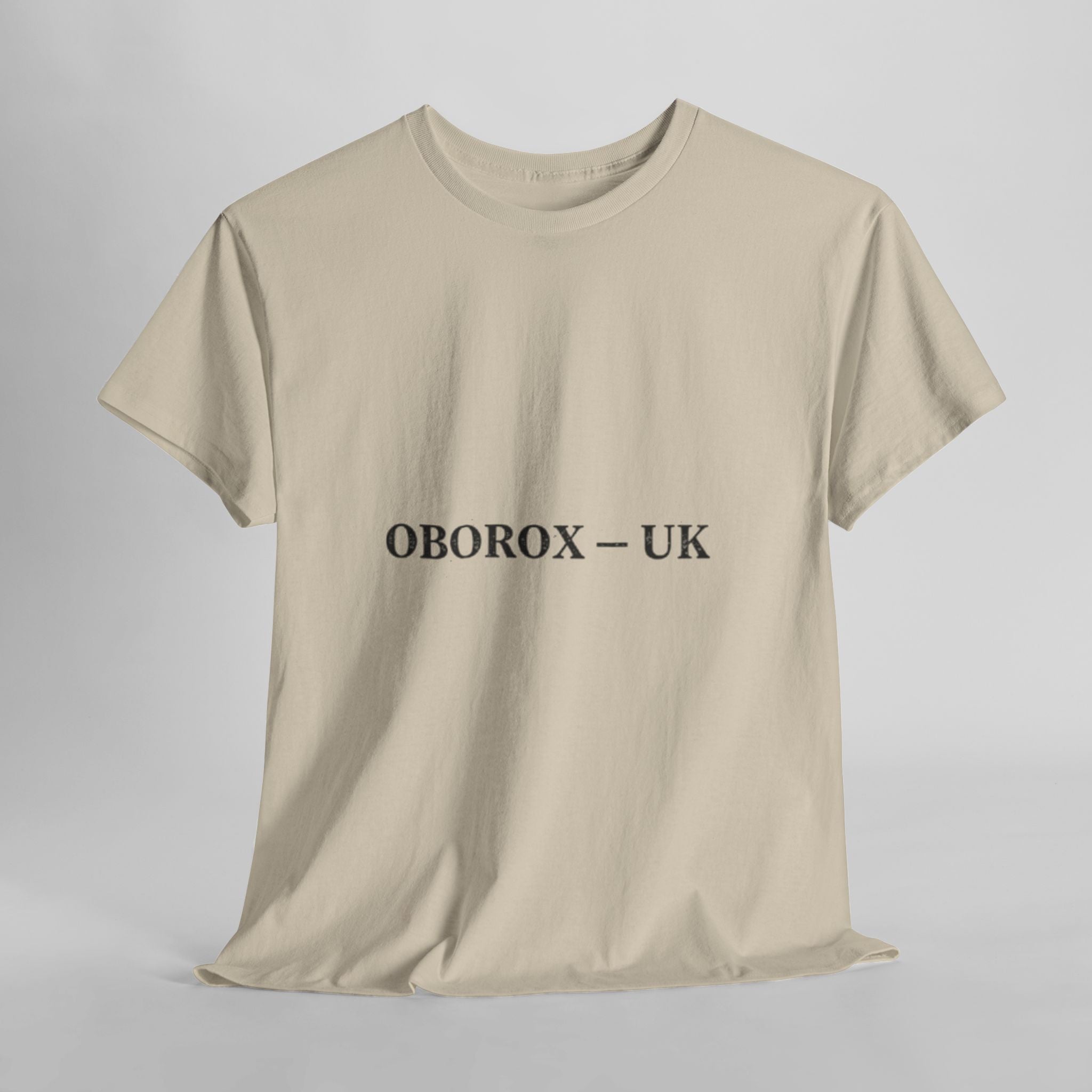 T-Shirt — "BROKEN BUT BREATHING" Graphic Tee (OBOROX – UK Minimal Front)