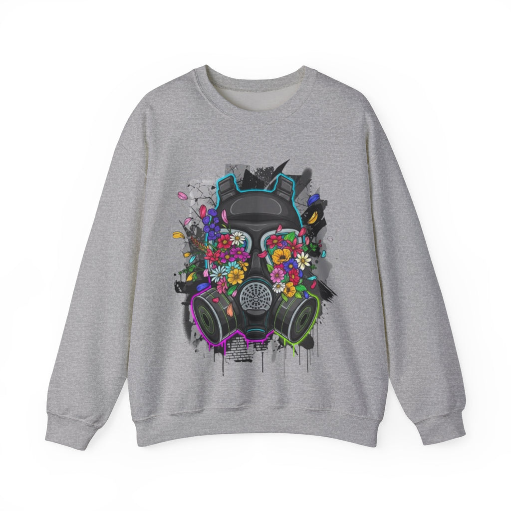 Floral Gas Mask Crewneck Sweatshirt
