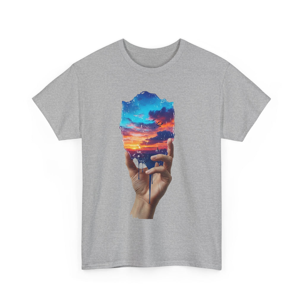 Sunset in Hand T-Shirt — Dreamy Sky Graphic Tee