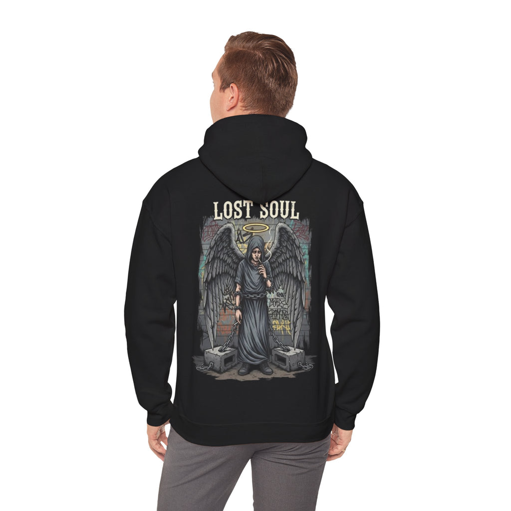 Angel of the Lost Soul Hoodie – Gothic Angel Wings Graveyard Pullover