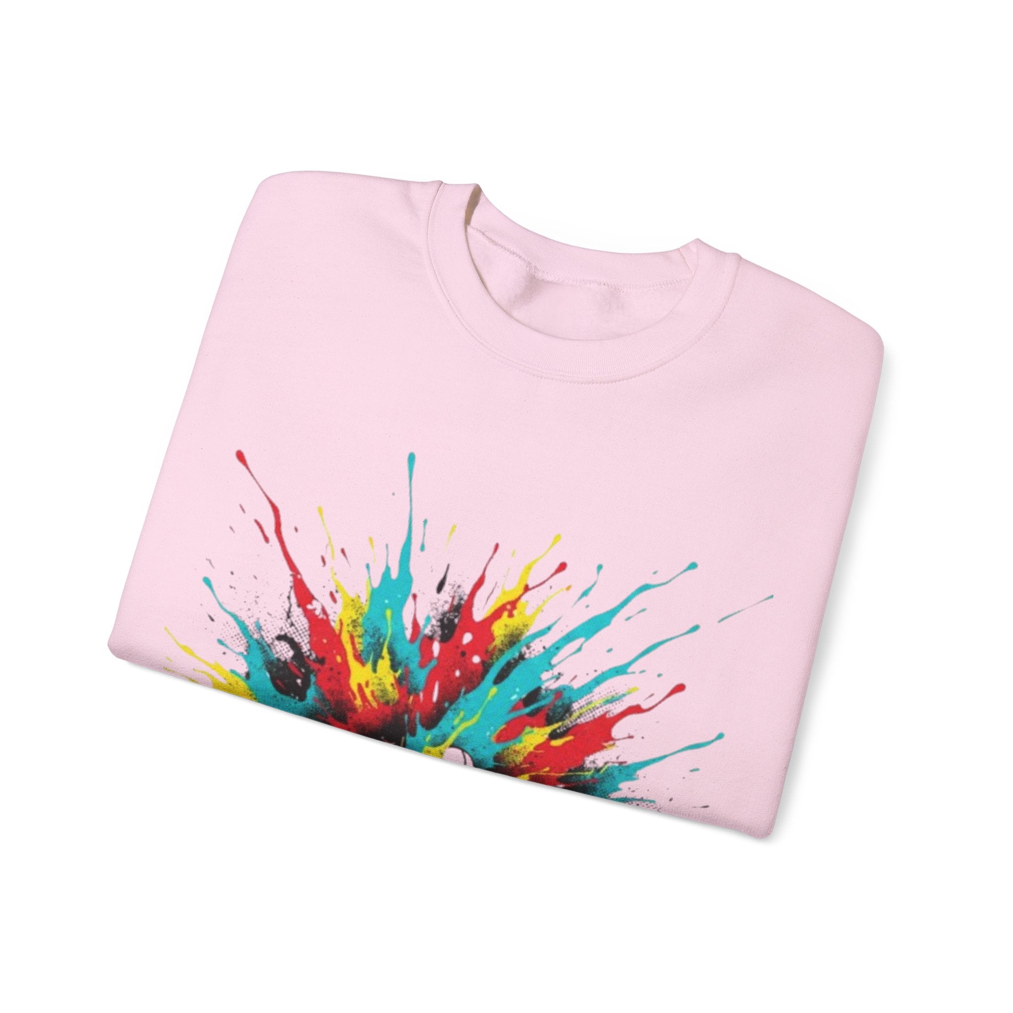 Sneaker Splash Crewneck Sweatshirt - Colorful Streetwear Graphic