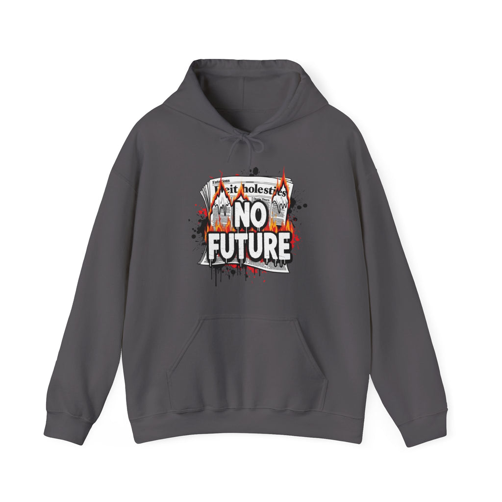 No Future Graphic Hoodie — Punk Streetwear Hoodie with 'No Future' Graffiti Design