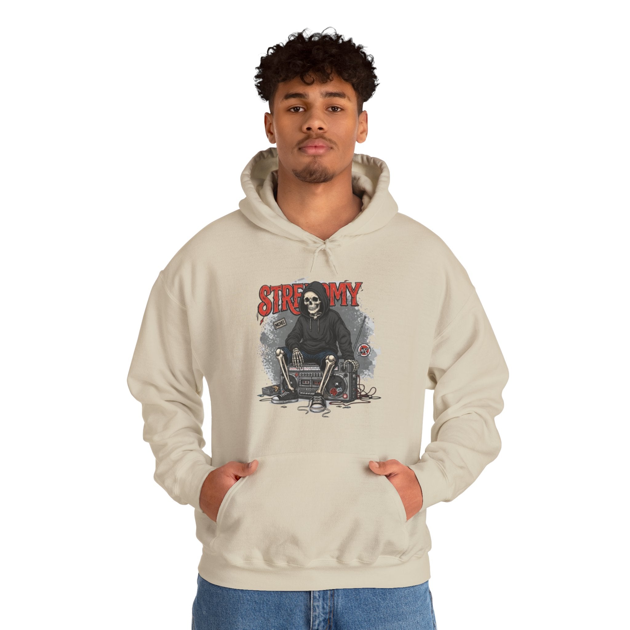 Grim Reaper Skate Hoodie - "Stick With Me" Graphic Pullover