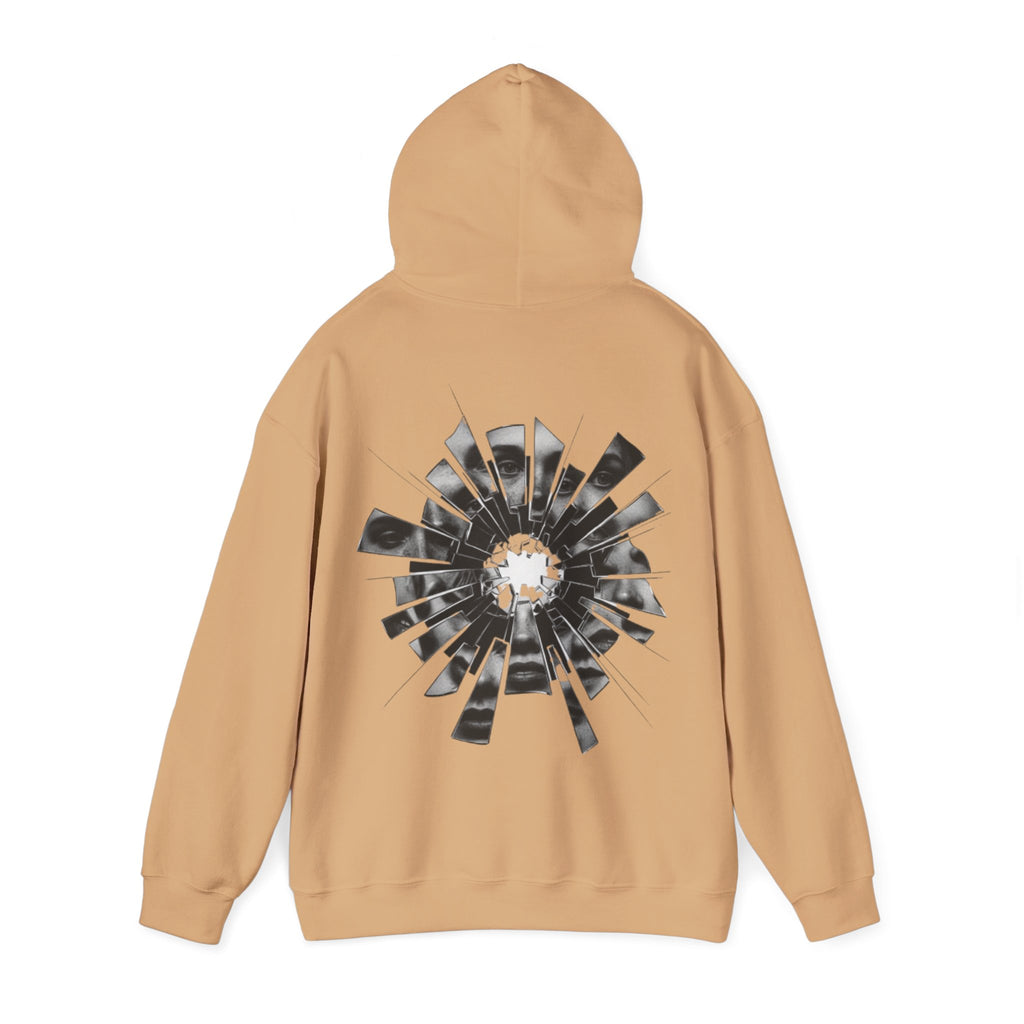 Hoodie — Monochrome Geometric Starburst Back Print