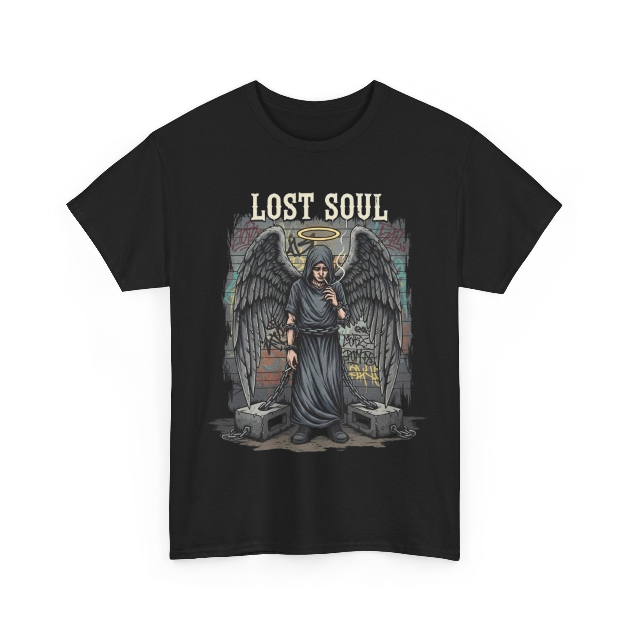Lost Soul T-Shirt — Gothic Angel Graveyard Graphic Tee