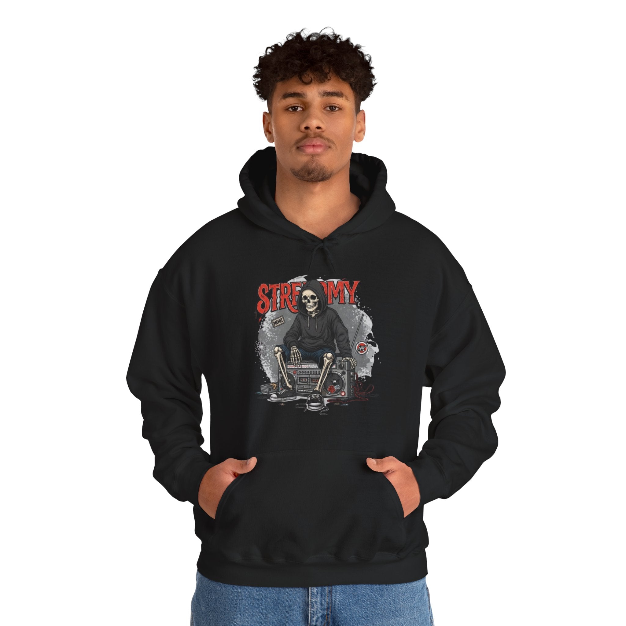 Grim Reaper Skate Hoodie - "Stick With Me" Graphic Pullover