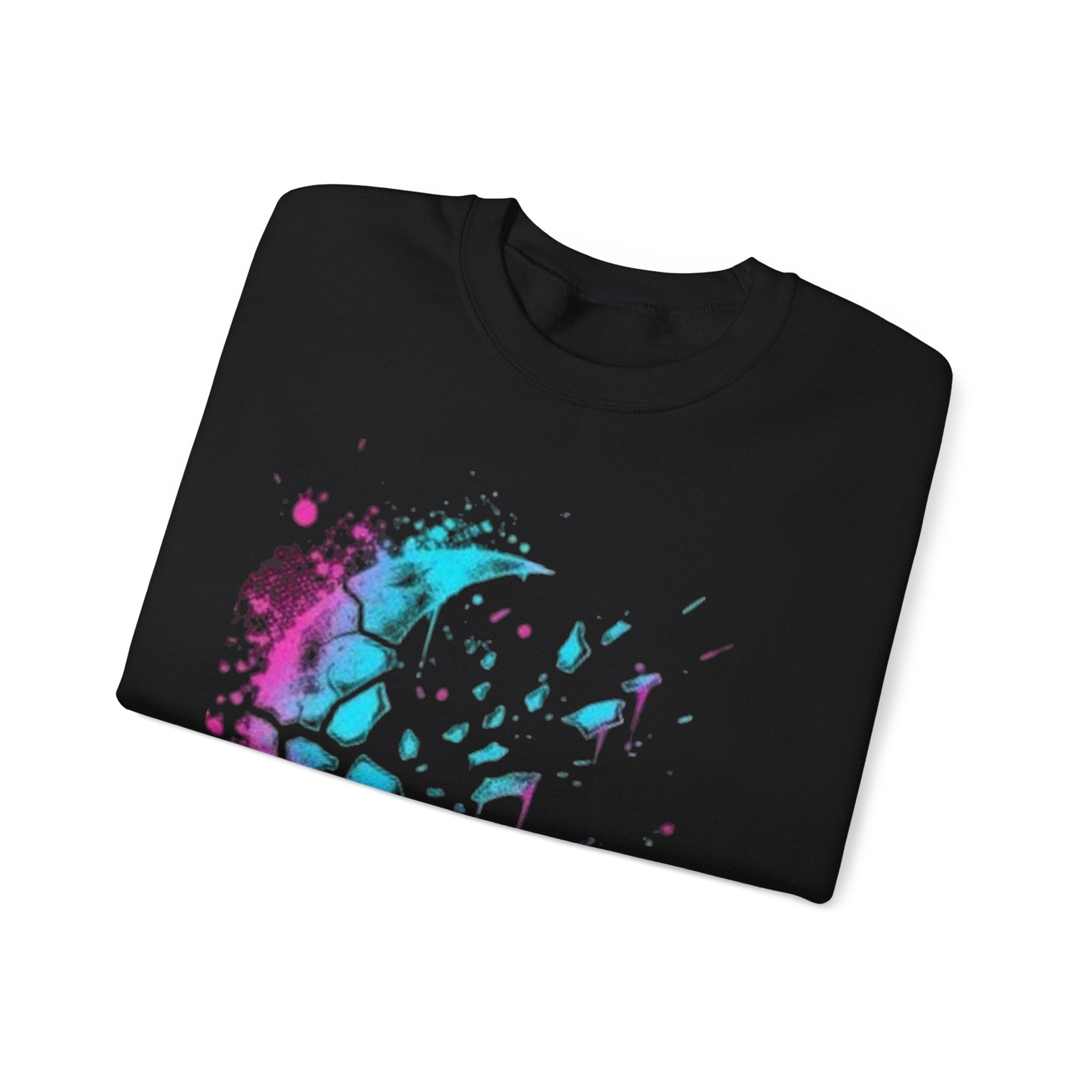 Galaxy Moon Splash Crewneck Sweatshirt