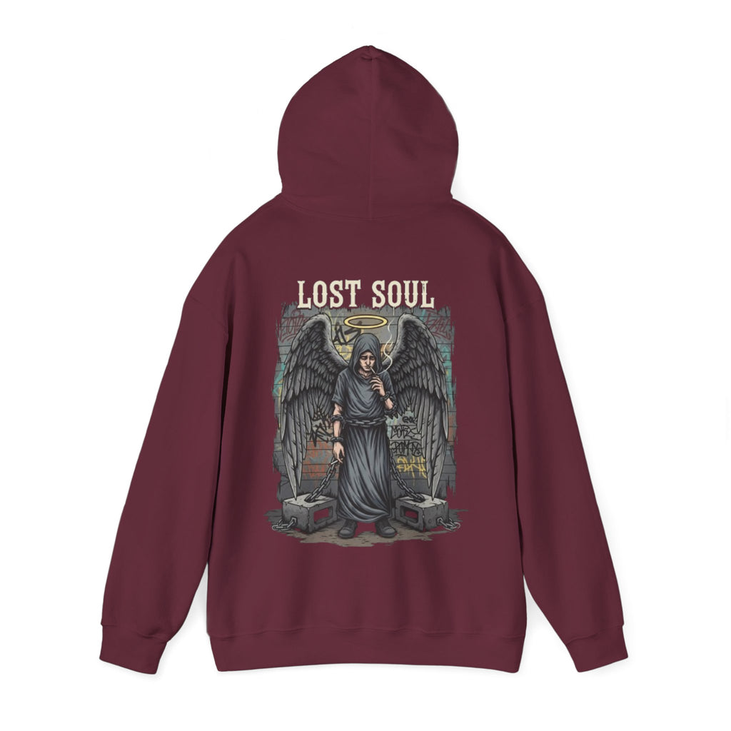 Angel of the Lost Soul Hoodie – Gothic Angel Wings Graveyard Pullover