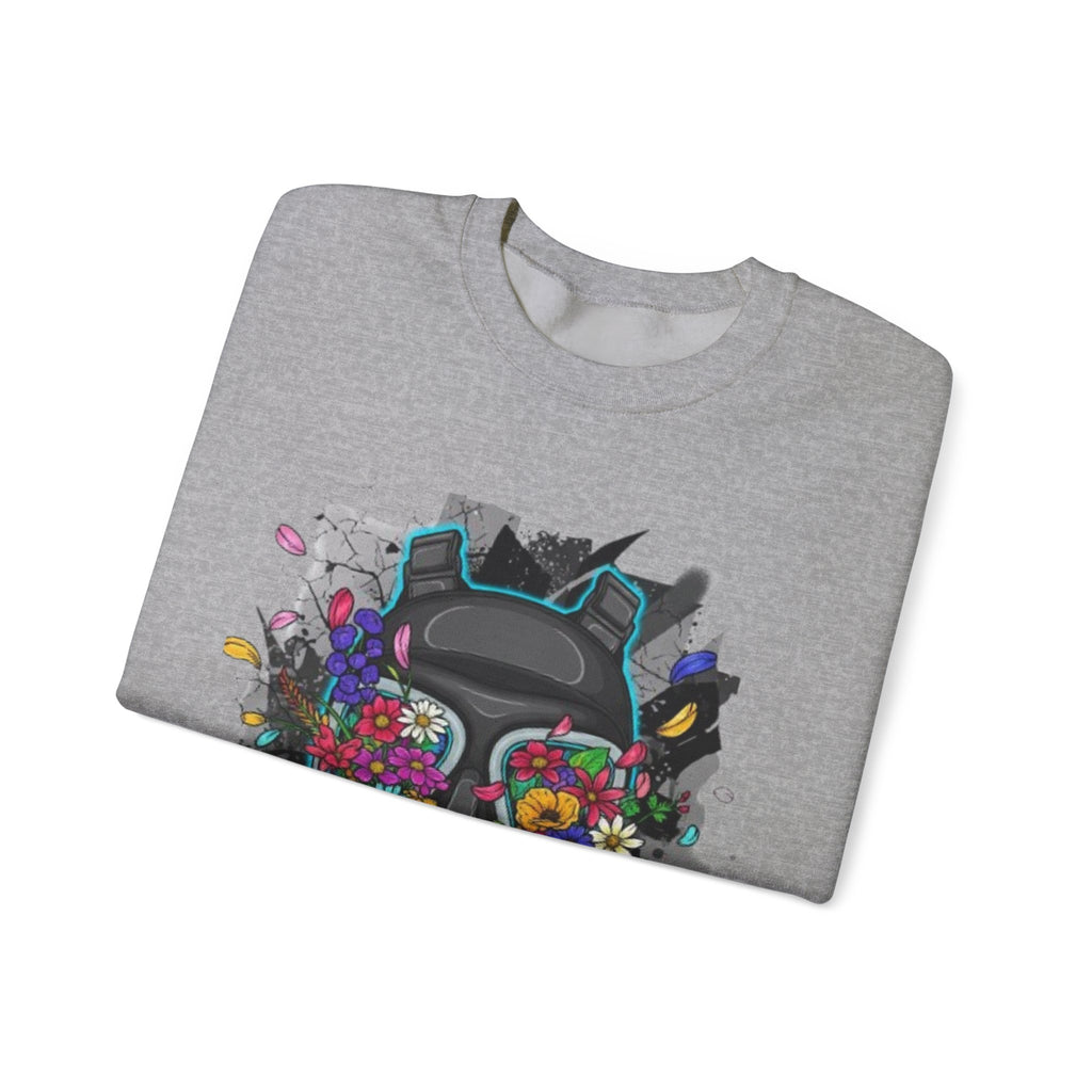 Floral Gas Mask Crewneck Sweatshirt