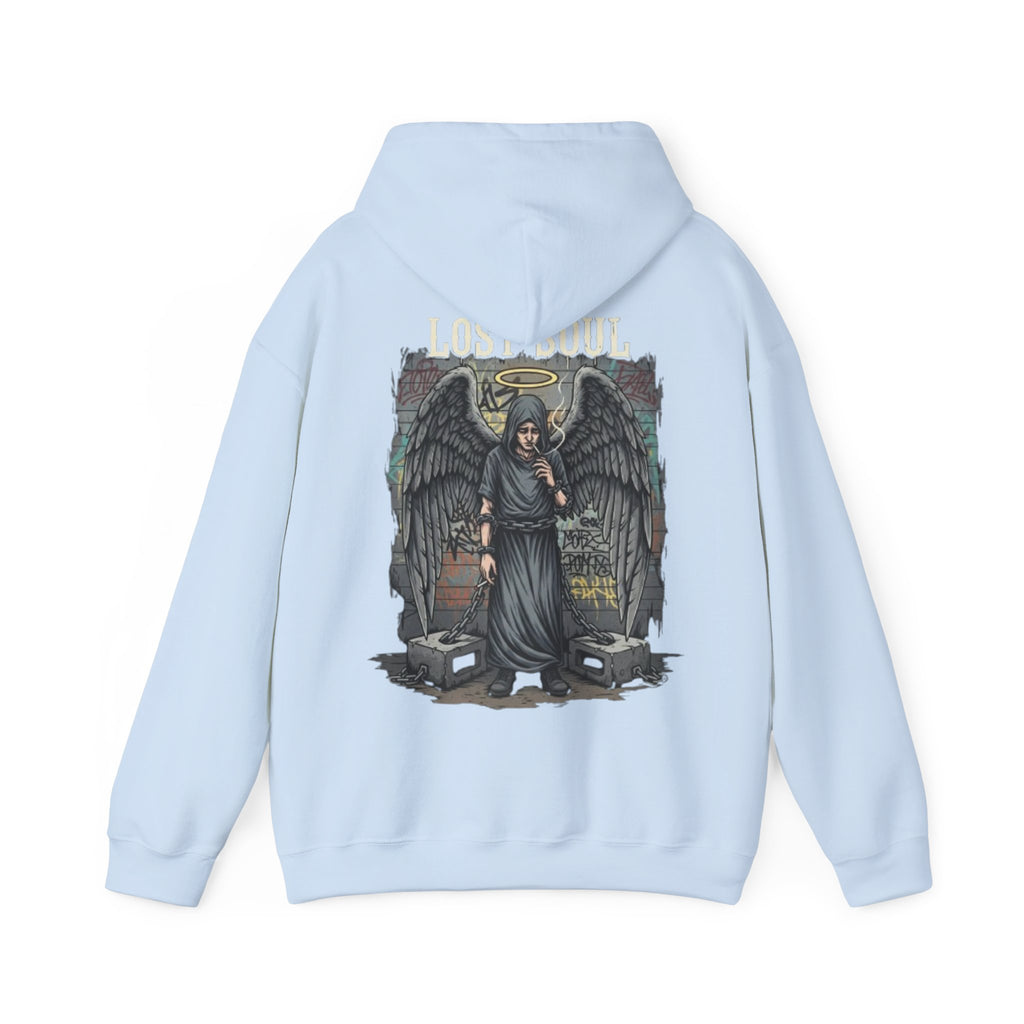 Angel of the Lost Soul Hoodie – Gothic Angel Wings Graveyard Pullover