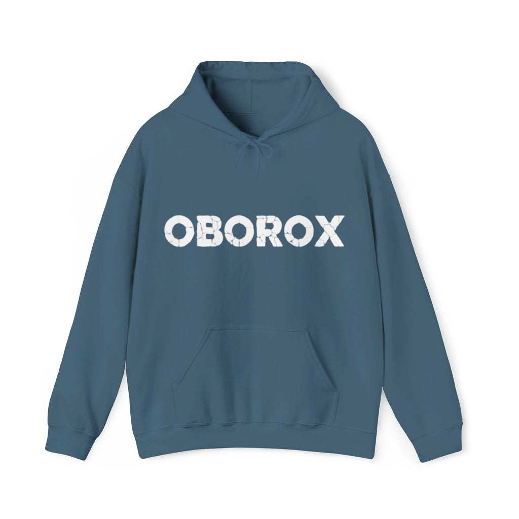 Hoodie — 'OBOROX' Front & 'BUILT FROM RUINS' Back Graphic Pullover