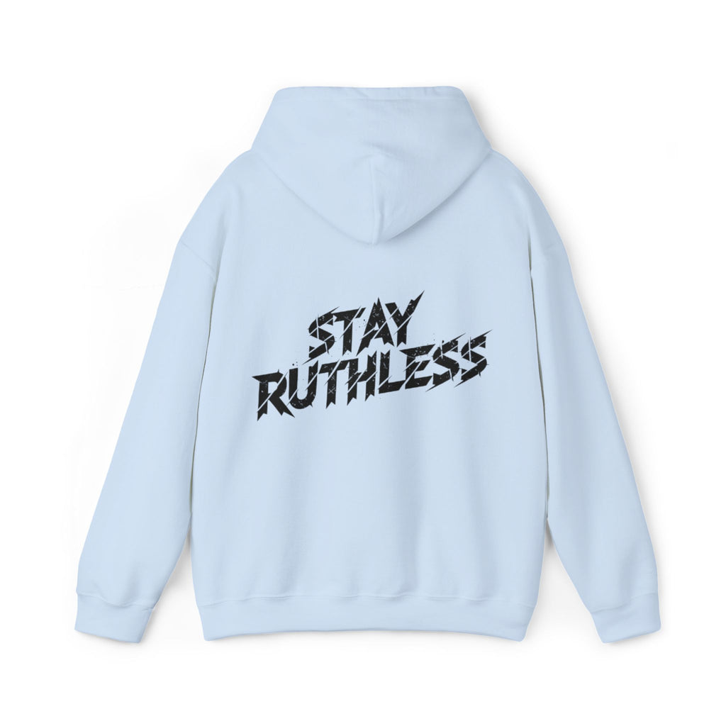 Stay Ruthless Hoodie — OBOROX Graphic Pullover, Bold Streetwear