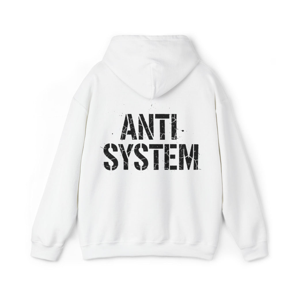 Anti System Hoodie — Oborox Distressed Logo Streetwear