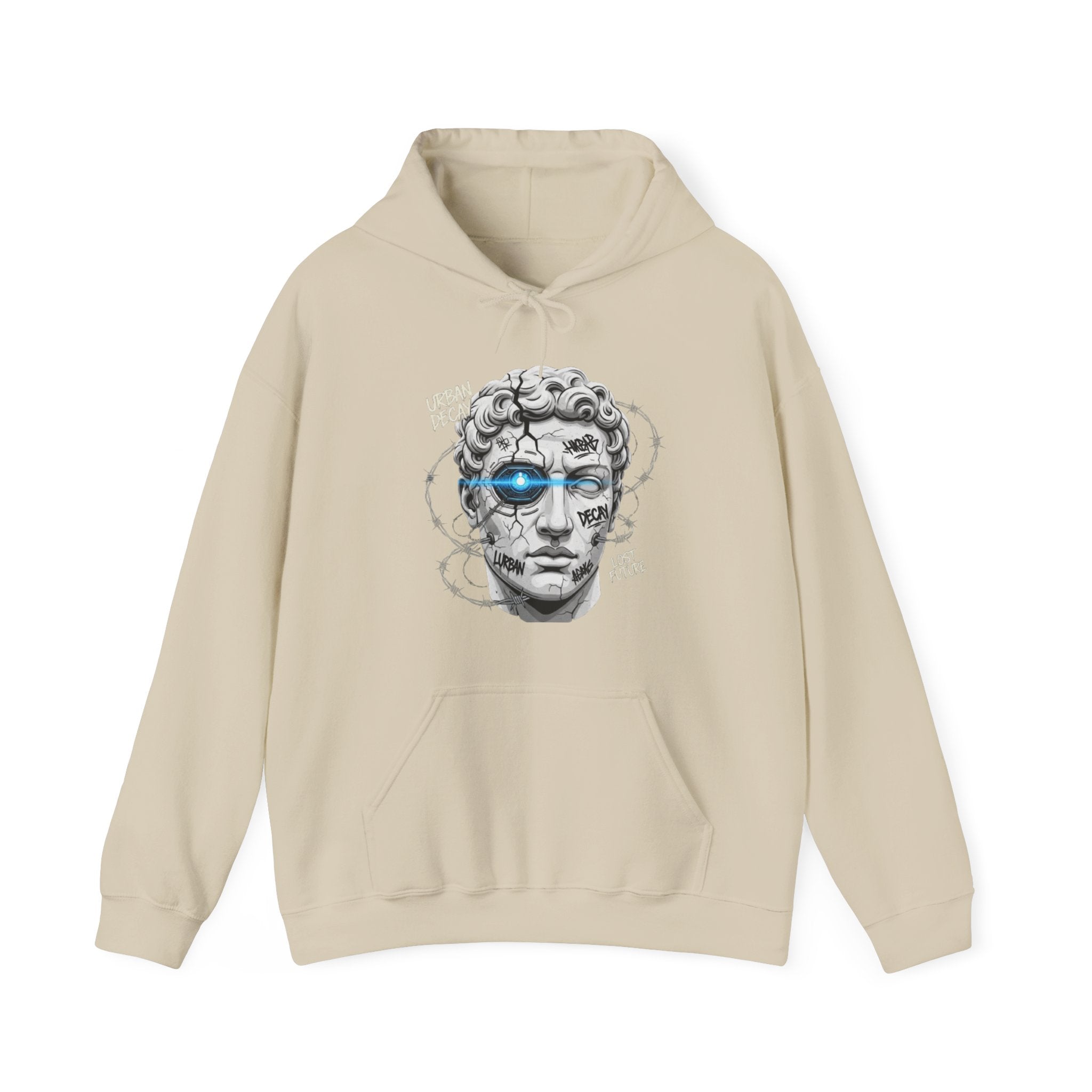 Hoodie — Cyber Renaissance David Skull Graphic Hoodie