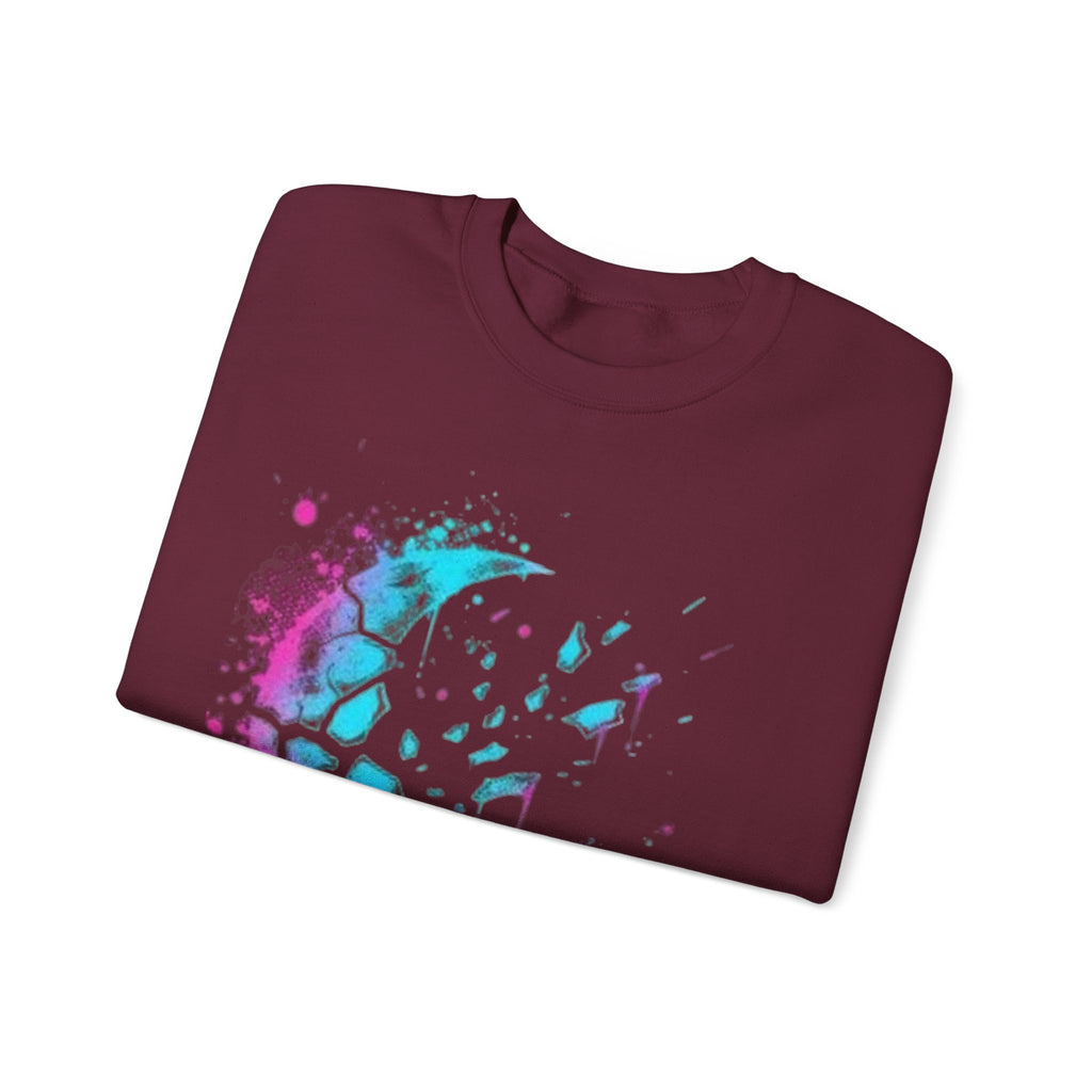 Galaxy Moon Splash Crewneck Sweatshirt