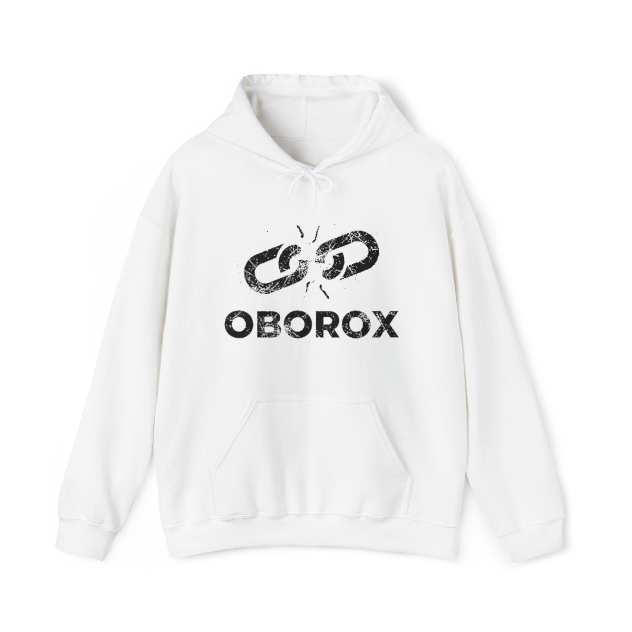 Anti System Hoodie — Oborox Distressed Logo Streetwear
