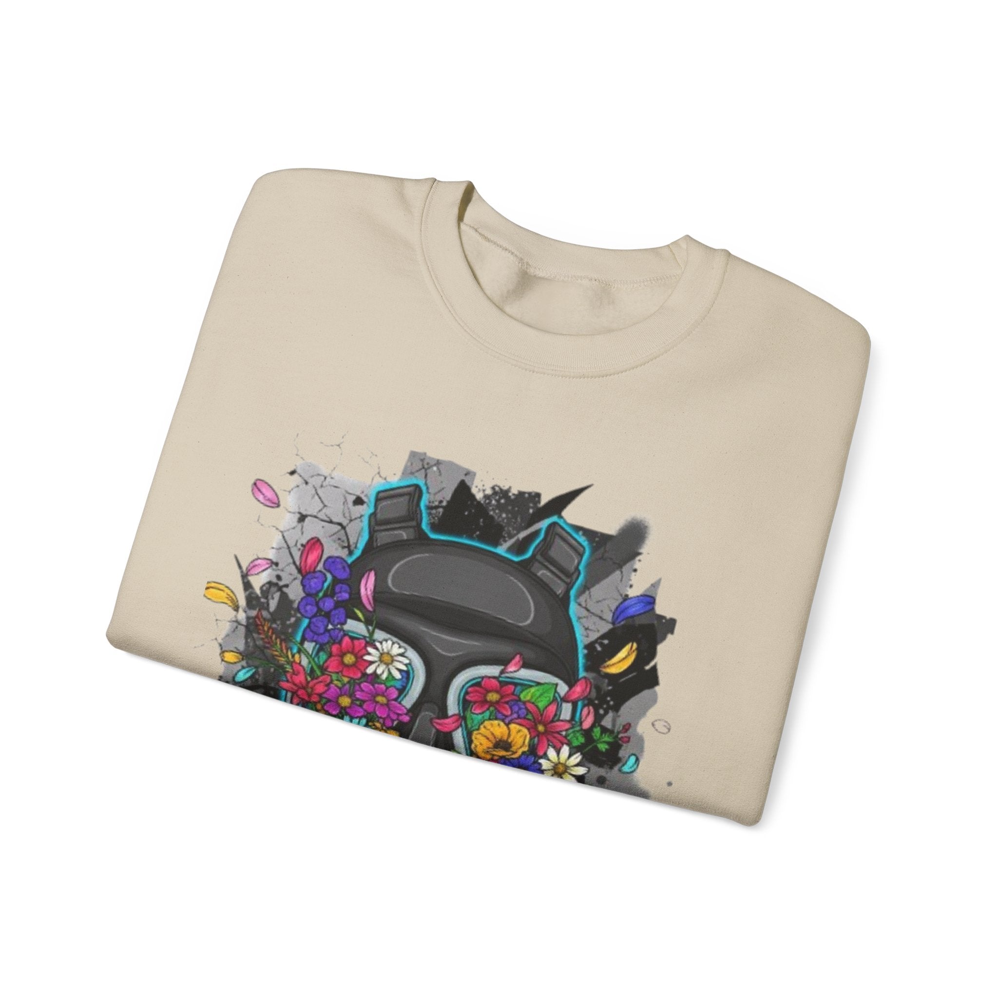 Floral Gas Mask Crewneck Sweatshirt