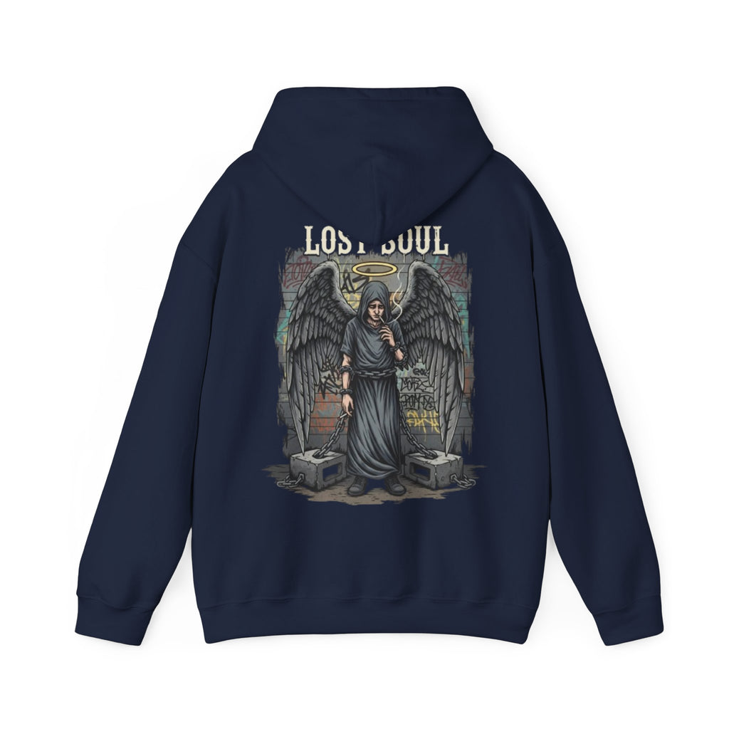 Angel of the Lost Soul Hoodie – Gothic Angel Wings Graveyard Pullover