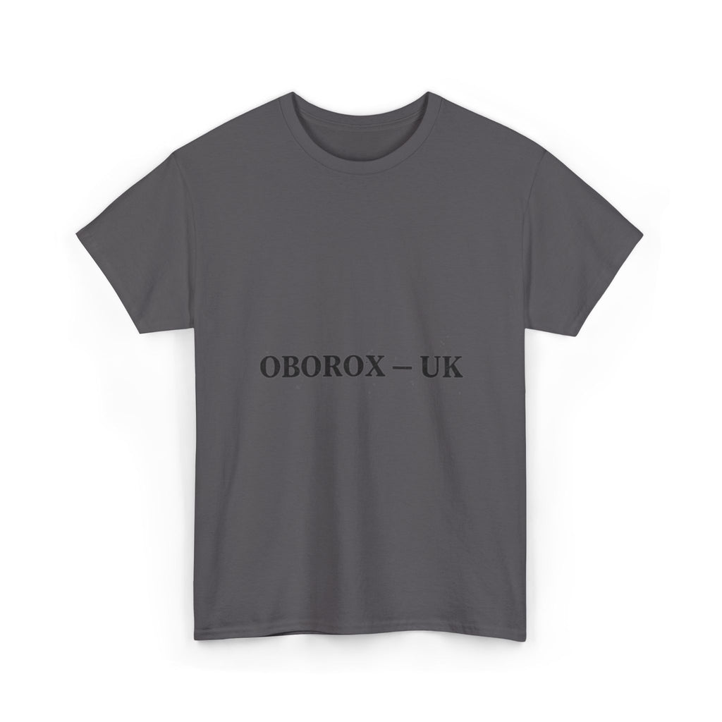 T-Shirt — "BROKEN BUT BREATHING" Graphic Tee (OBOROX – UK Minimal Front)