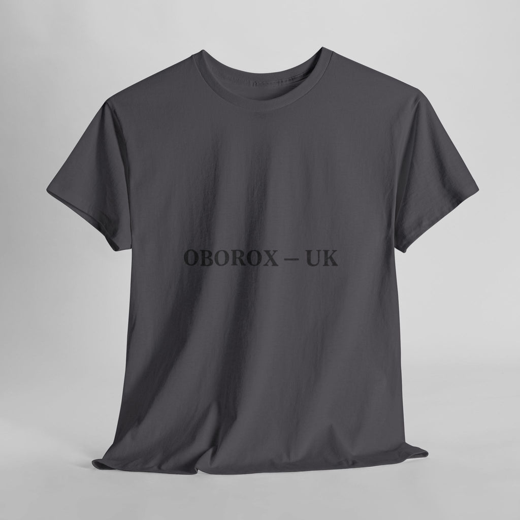 T-Shirt — "BROKEN BUT BREATHING" Graphic Tee (OBOROX – UK Minimal Front)