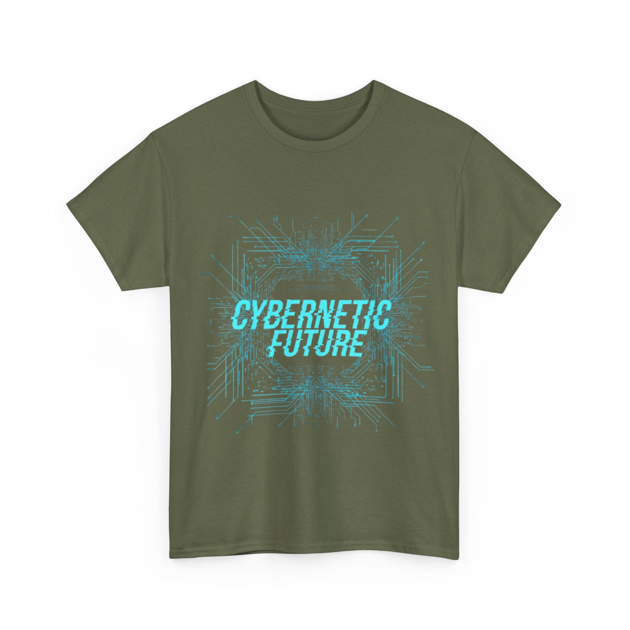 Cybernetic Future T-Shirt — Futuristic Tech Graphic Tee