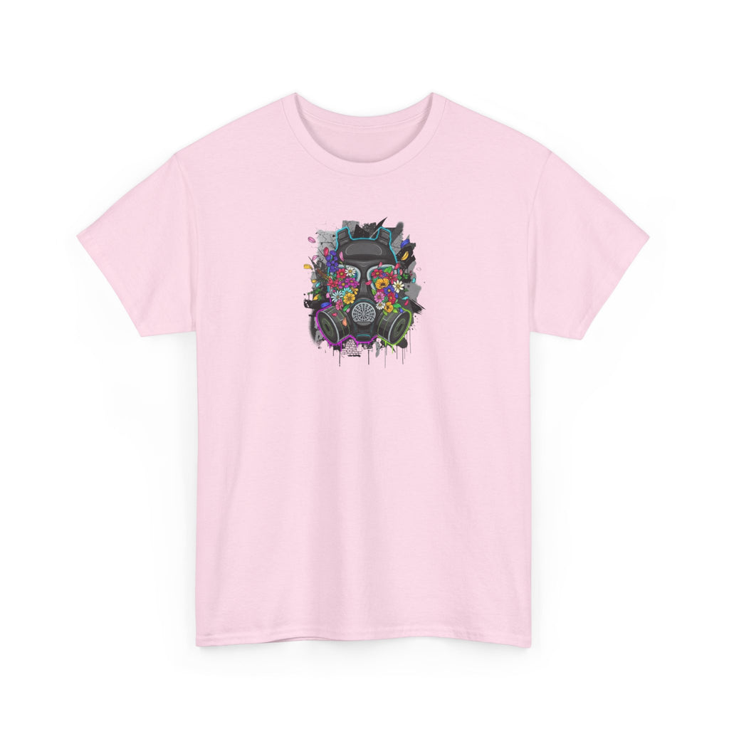 Streetwear Tee — Neon Skull Floral Graphic
