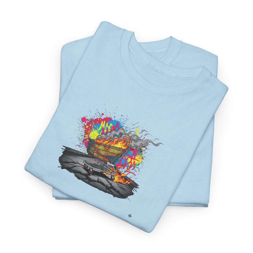 T-Shirt — Colorful Abstract Skateboard Art Tee