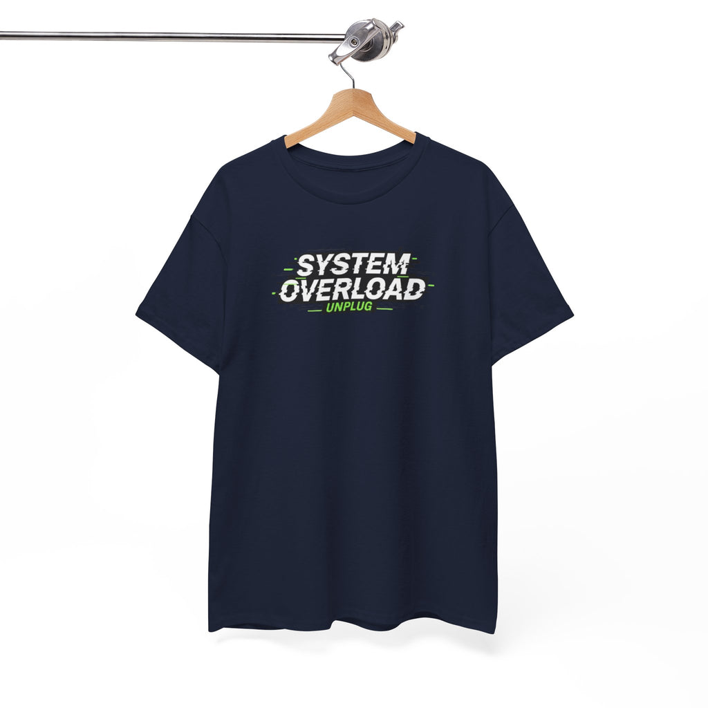 T-Shirt — "System Overload" Glitch Tech Graphic Tee