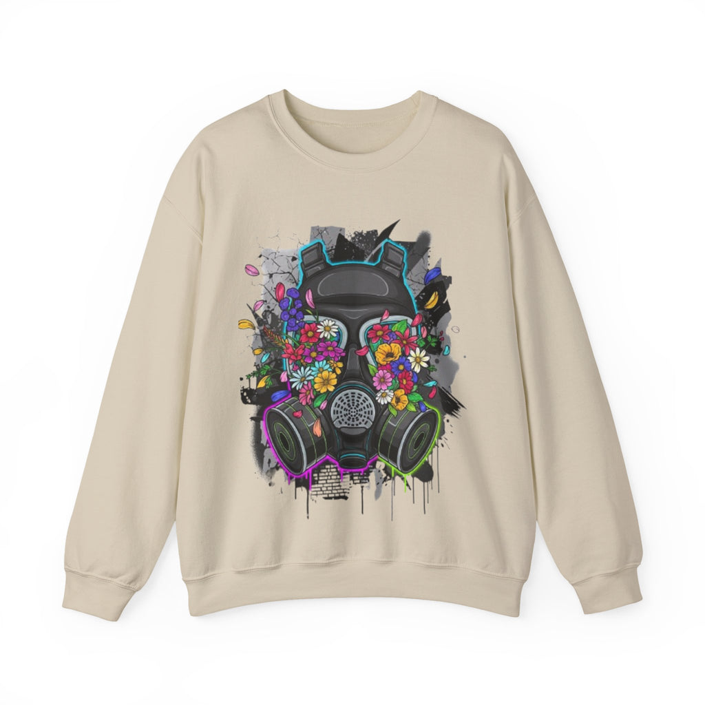 Floral Gas Mask Crewneck Sweatshirt