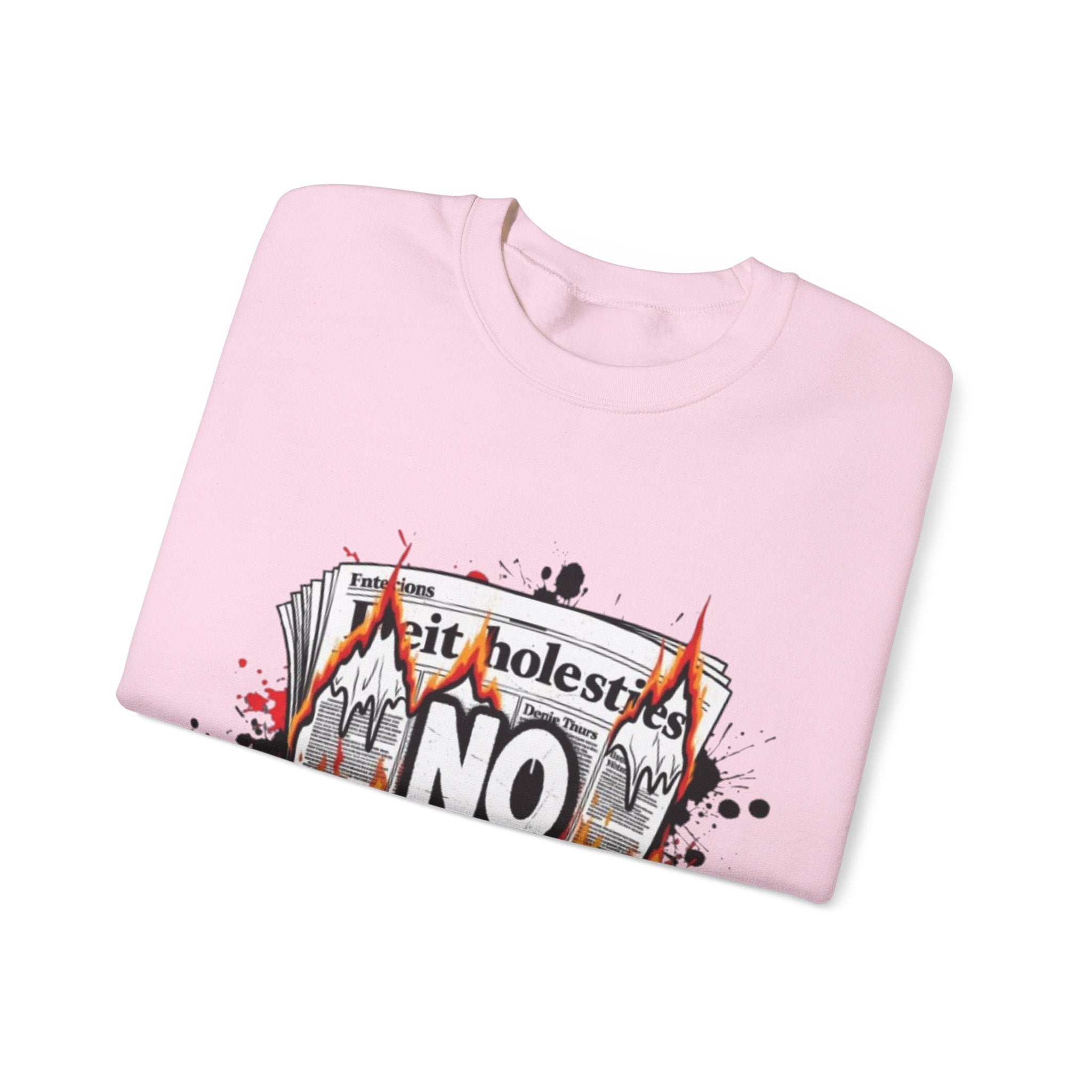 No Future Graphic Sweatshirt — Grunge Flame Streetwear Crewneck