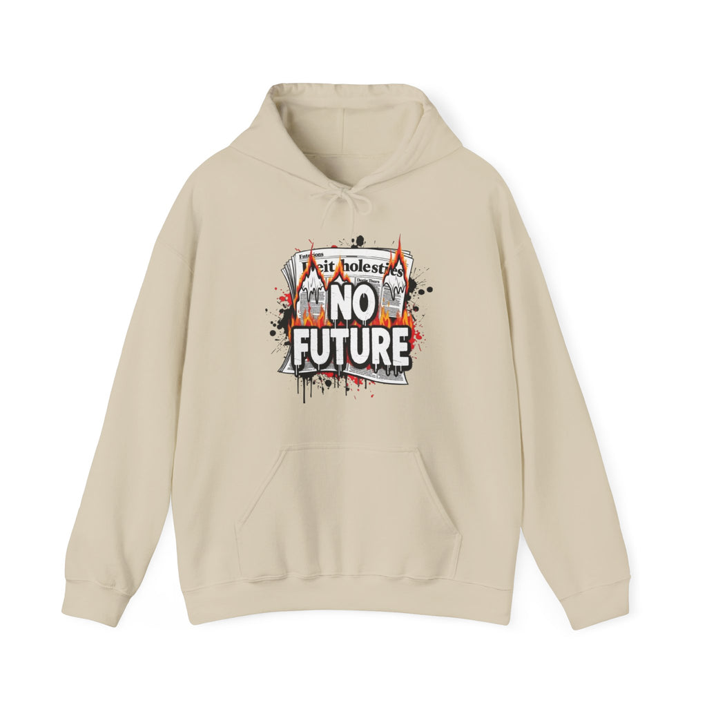 No Future Graphic Hoodie — Punk Streetwear Hoodie with 'No Future' Graffiti Design