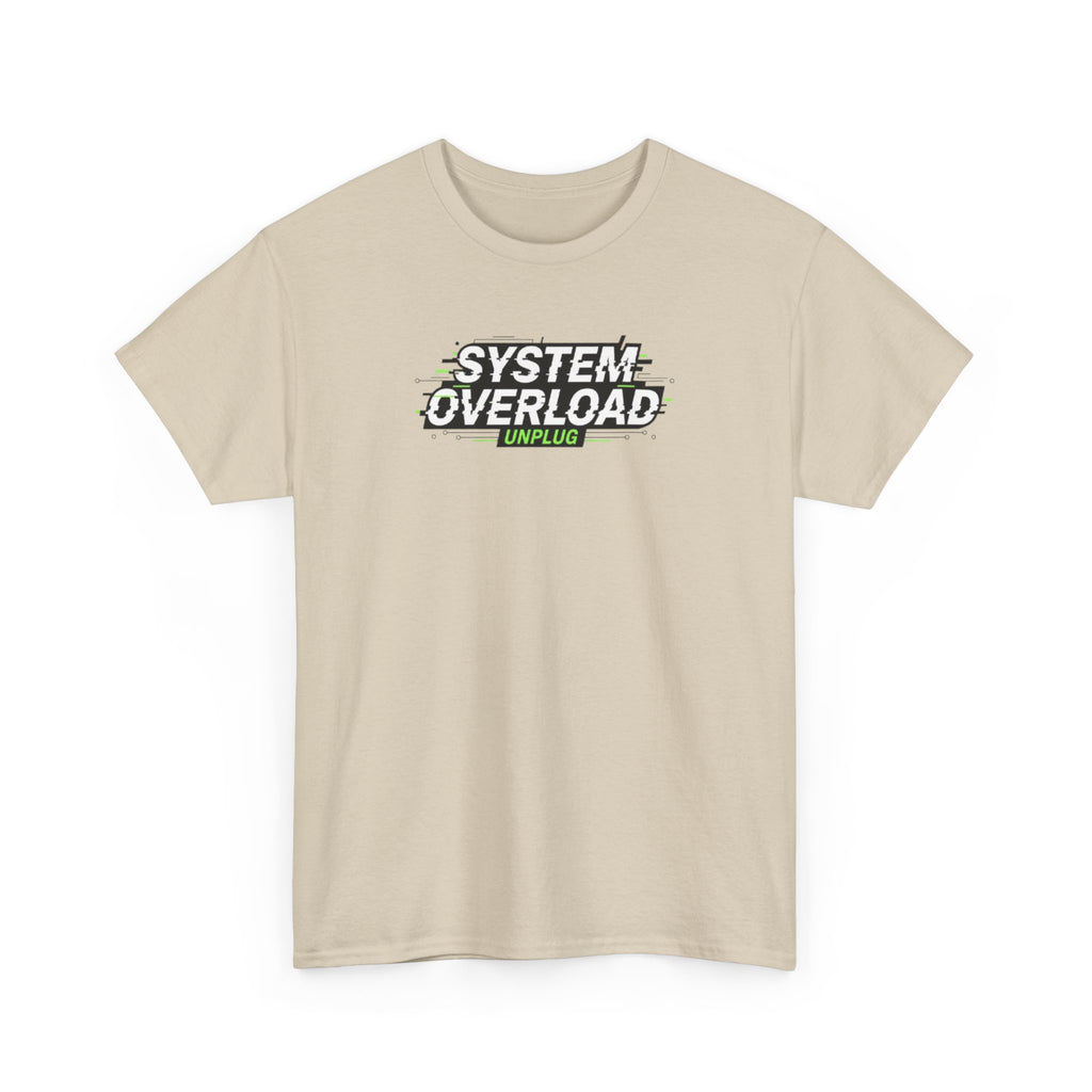 T-Shirt — "System Overload" Glitch Tech Graphic Tee
