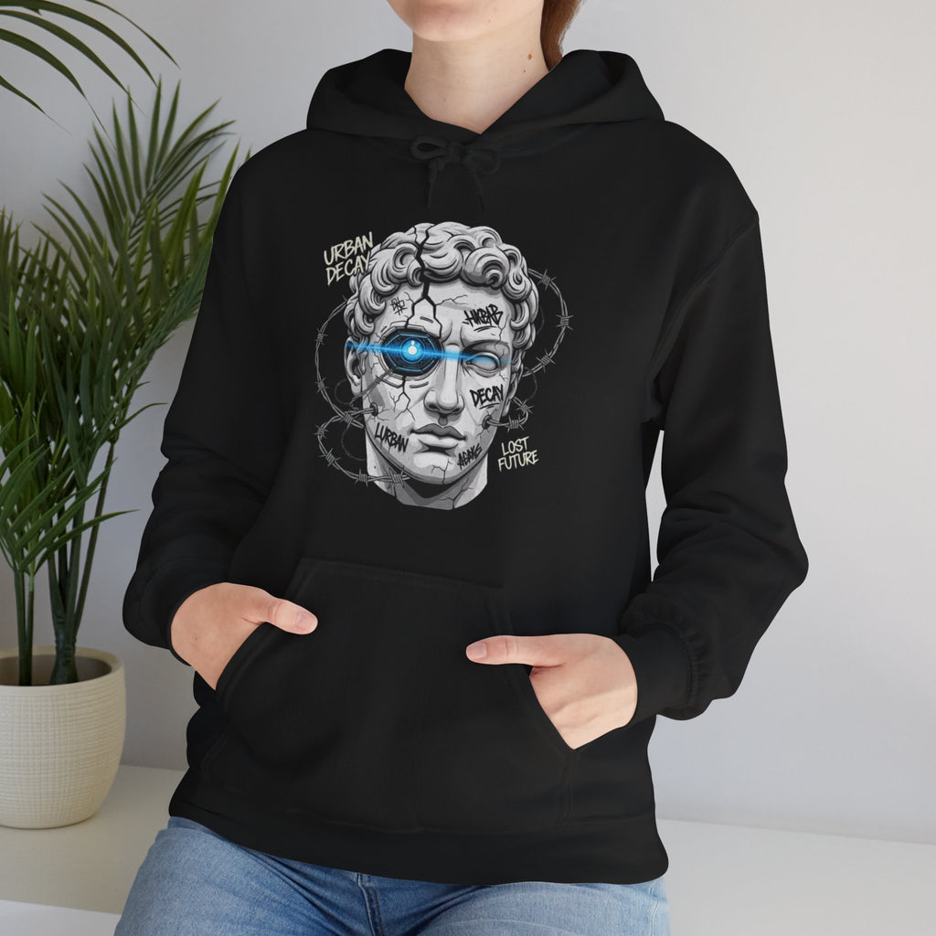 Hoodie — Cyber Renaissance David Skull Graphic Hoodie