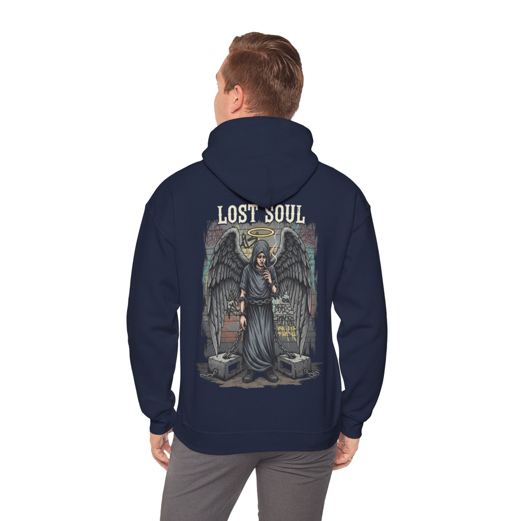 Angel of the Lost Soul Hoodie – Gothic Angel Wings Graveyard Pullover