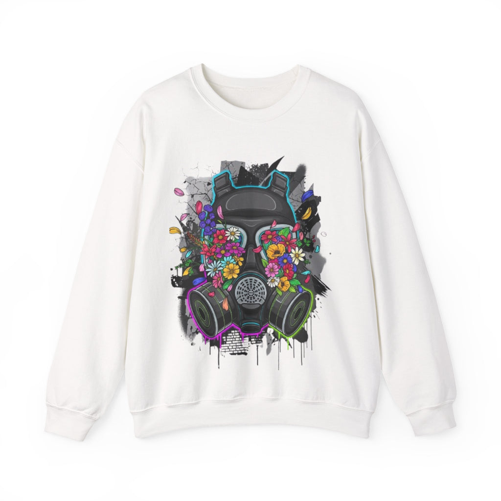Floral Gas Mask Crewneck Sweatshirt