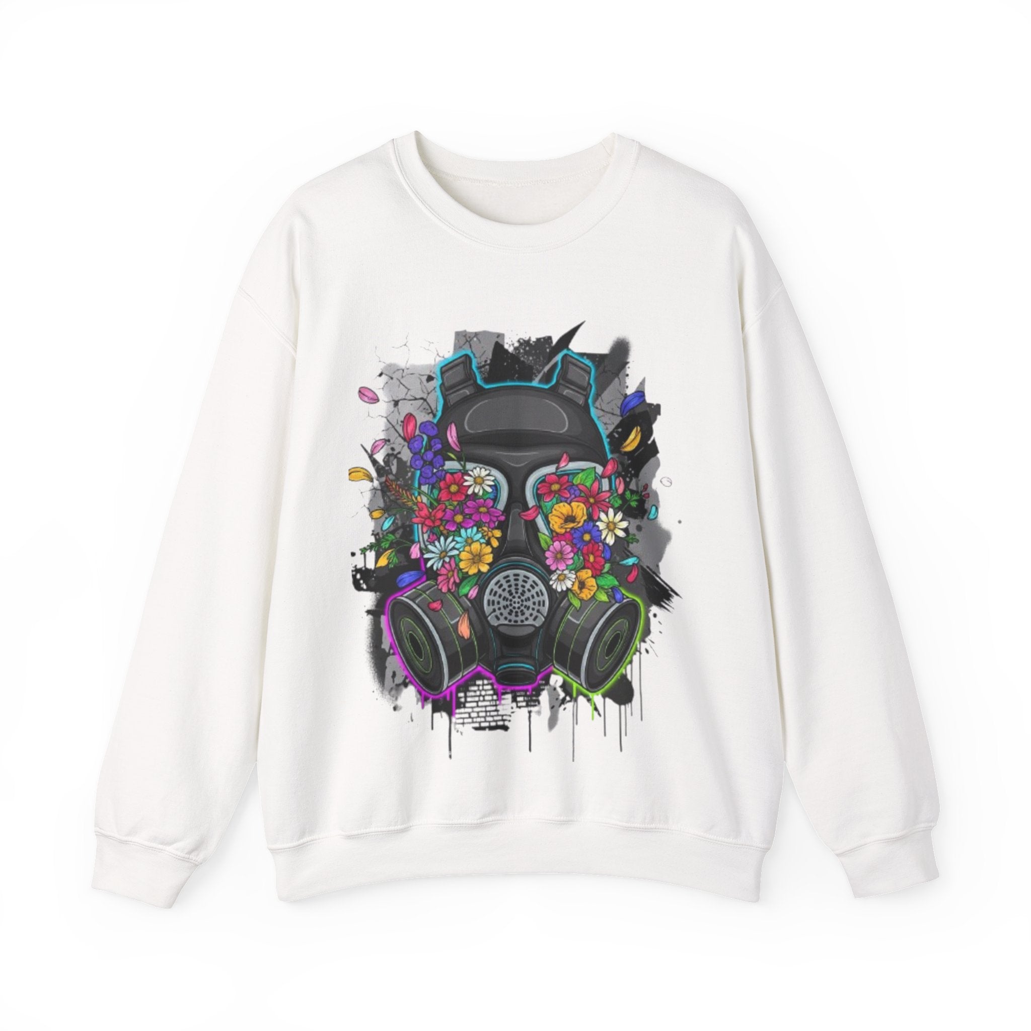 Floral Gas Mask Crewneck Sweatshirt