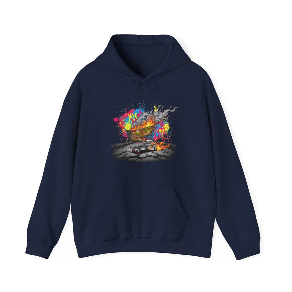 Hoodie — Colorful Campfire Skull Graphic Pullover