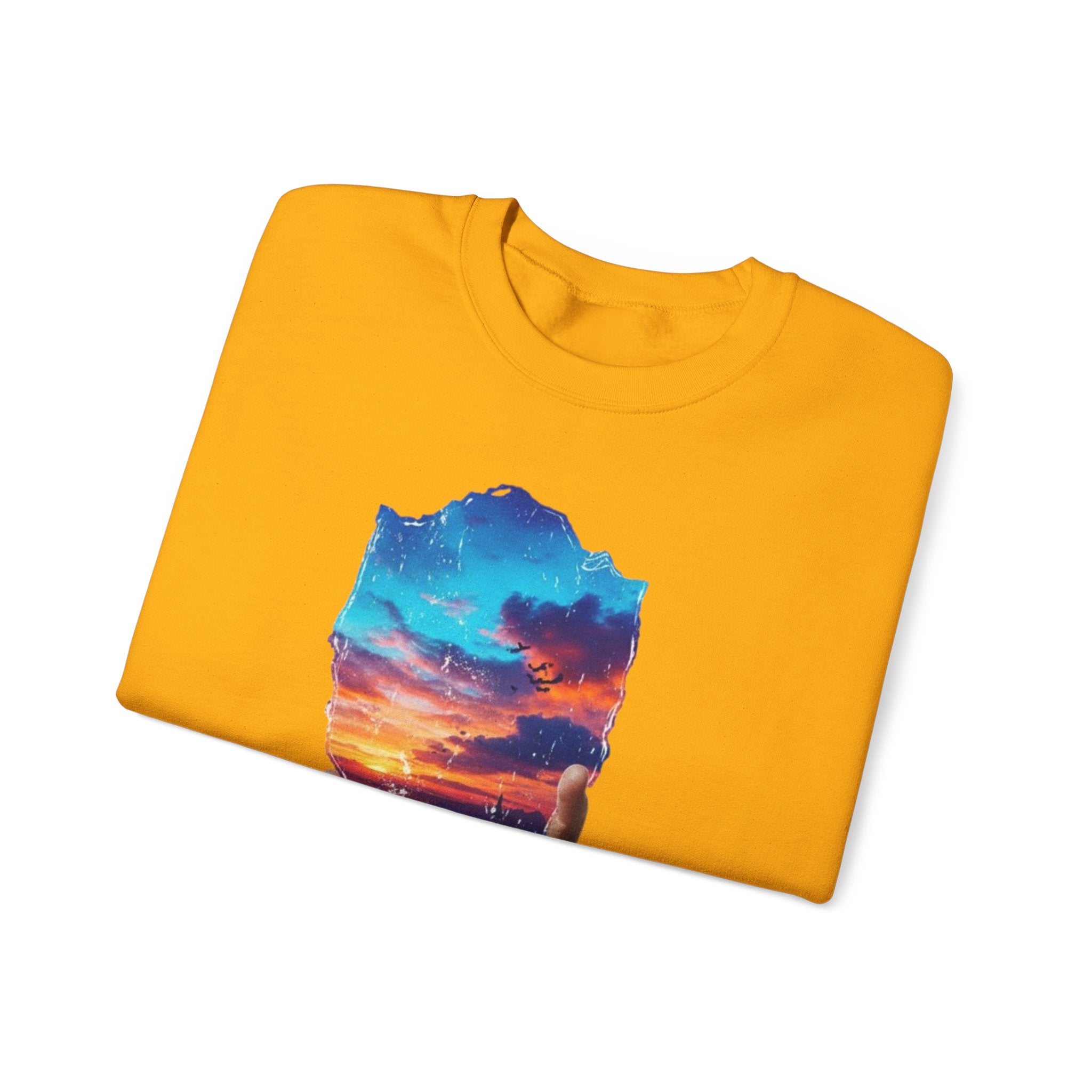Sunset in Hand Crewneck Sweatshirt