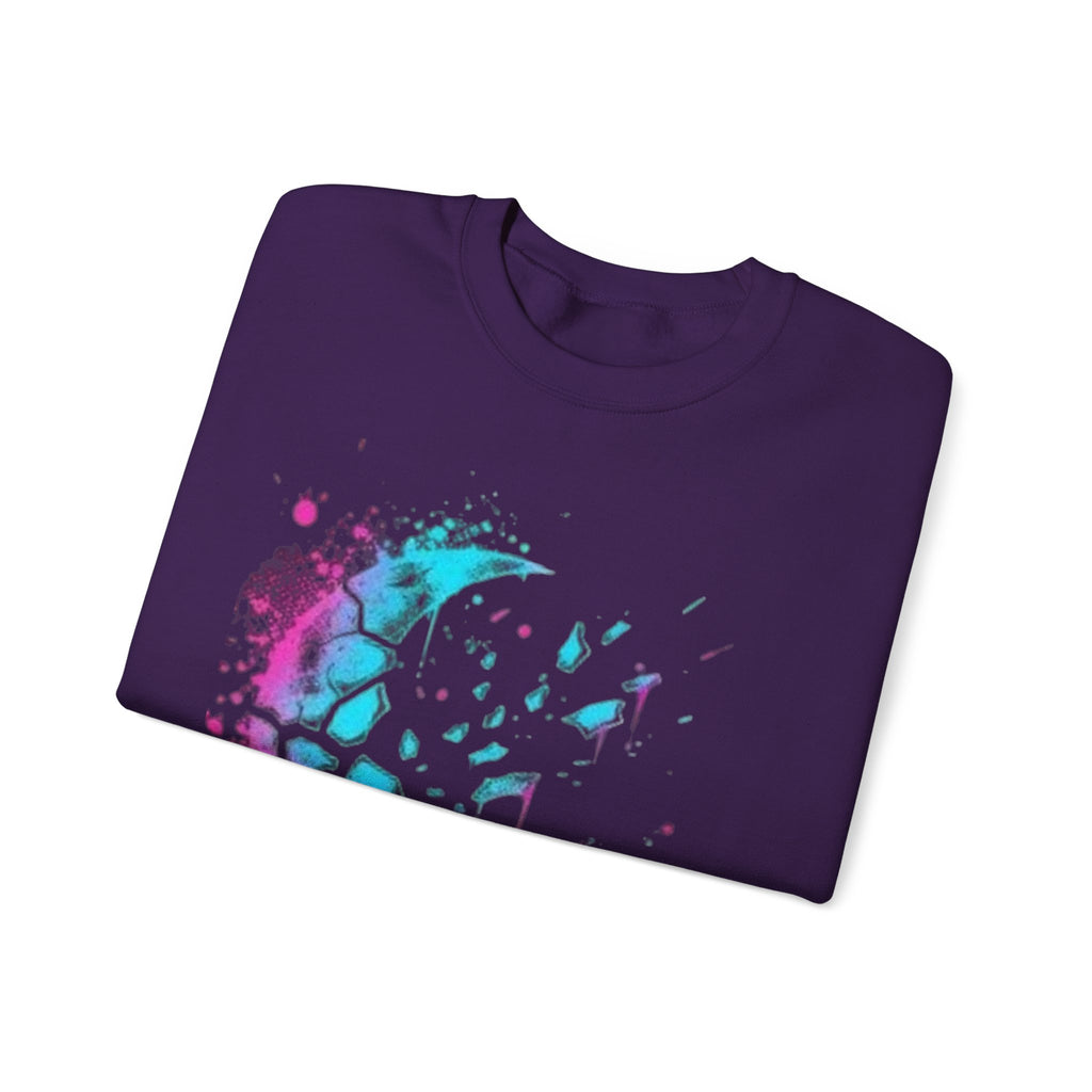 Galaxy Moon Splash Crewneck Sweatshirt