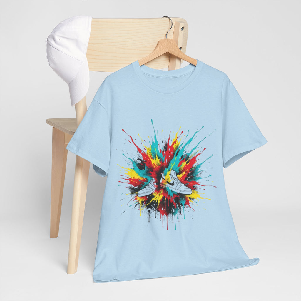 T‑Shirt — Colorful Paint Splash Sneakers Graphic Tee