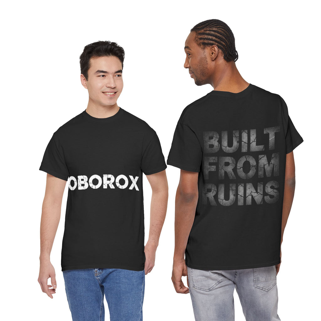 Built From Ruins Black Tee — OBOROX Logo Graphic Shirt