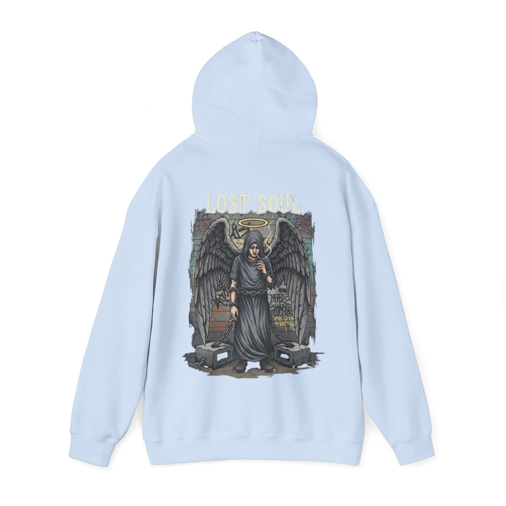 Angel of the Lost Soul Hoodie – Gothic Angel Wings Graveyard Pullover