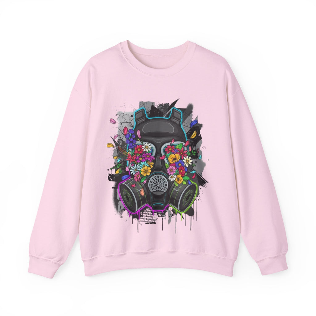 Floral Gas Mask Crewneck Sweatshirt