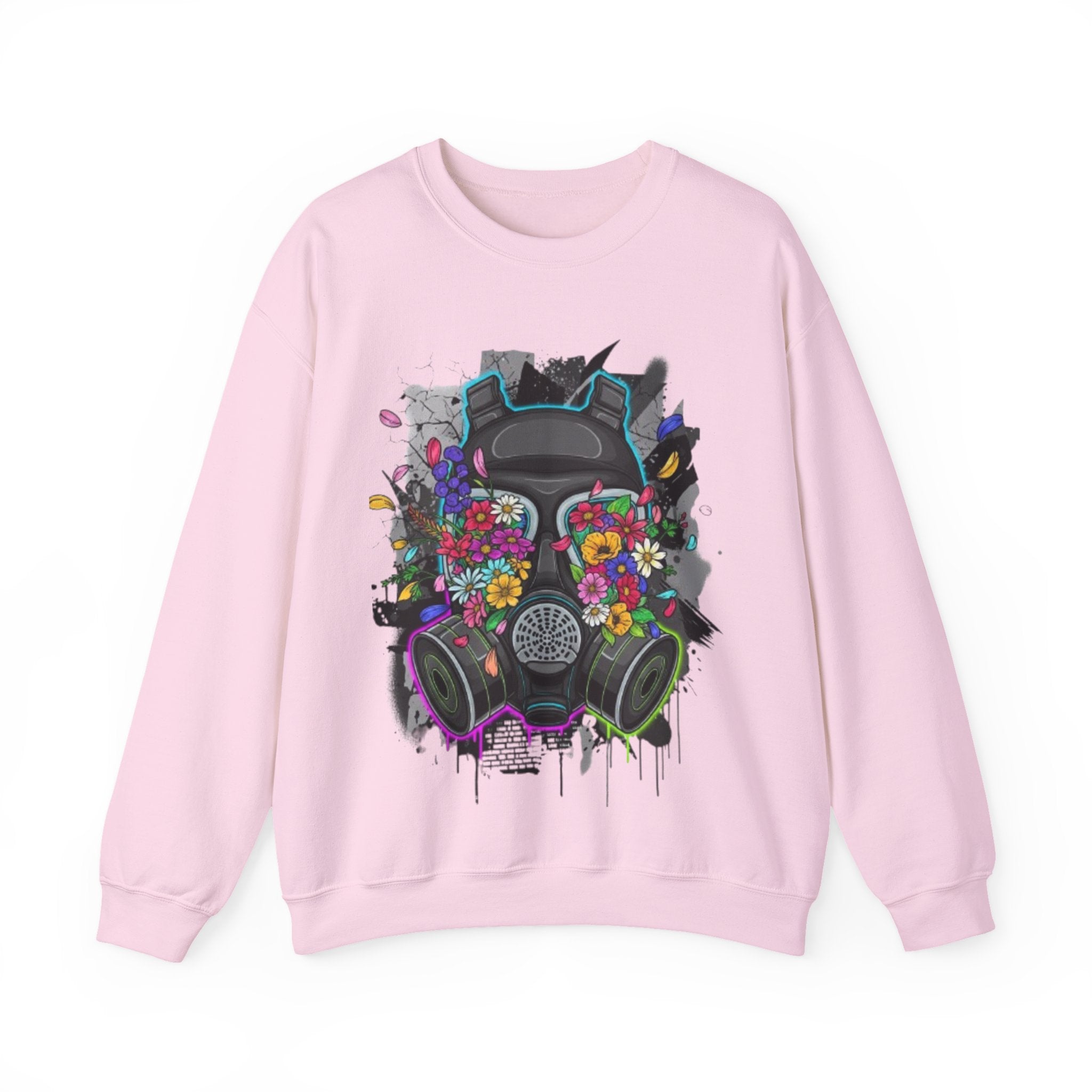 Floral Gas Mask Crewneck Sweatshirt